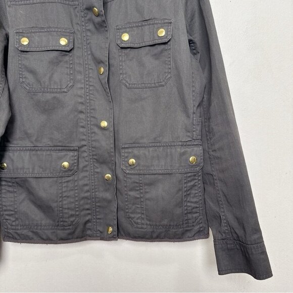 J.crew Womens Small Relaxed Boyfriend Field Jacket In Army Green Color - Picture 8 of 16